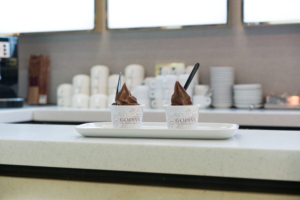 Image of godiva ice cream stand giveaway
