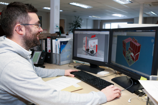 Cad exhibition stand designing